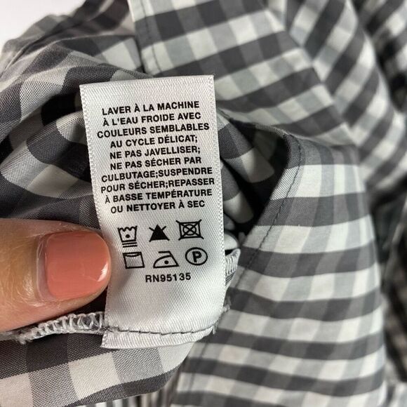 Lafayette 148 New York Mariel Gingham Tunic - Picture 7 of 9